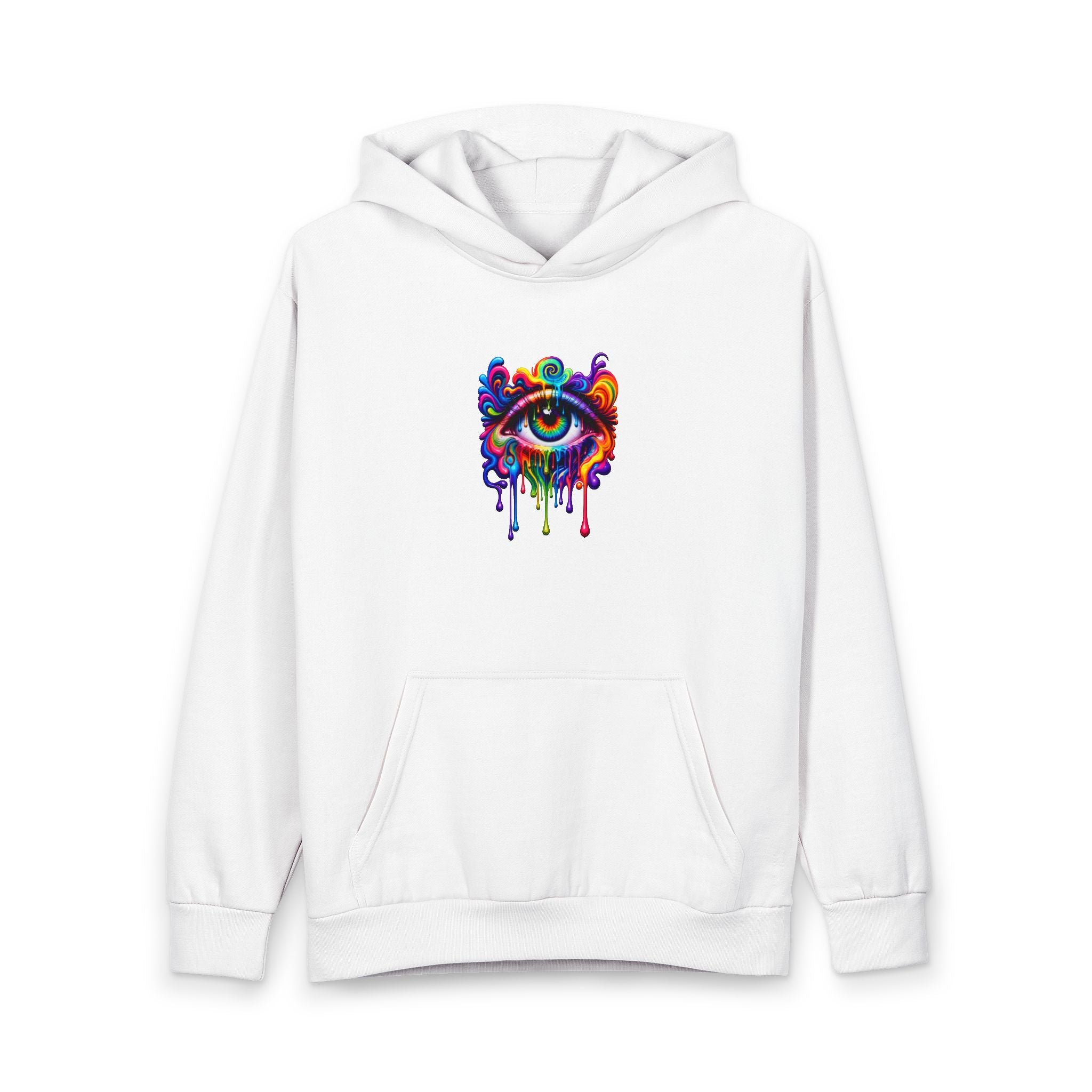 Psychedelic Rainbow Eye Drip Pullover Hoodie