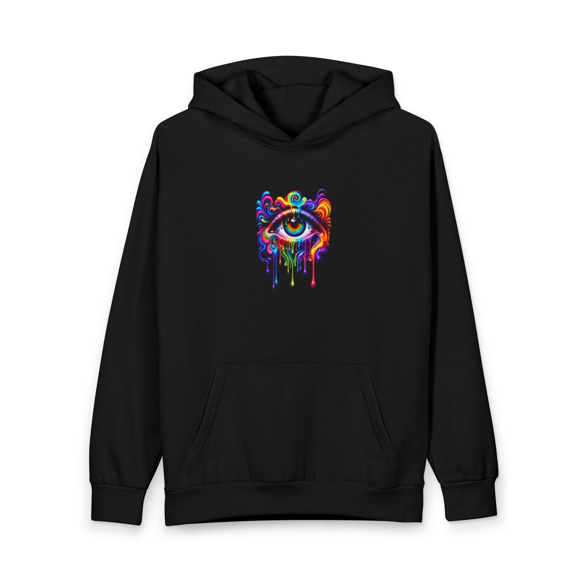 Psychedelic Rainbow Eye Drip Pullover Hoodie