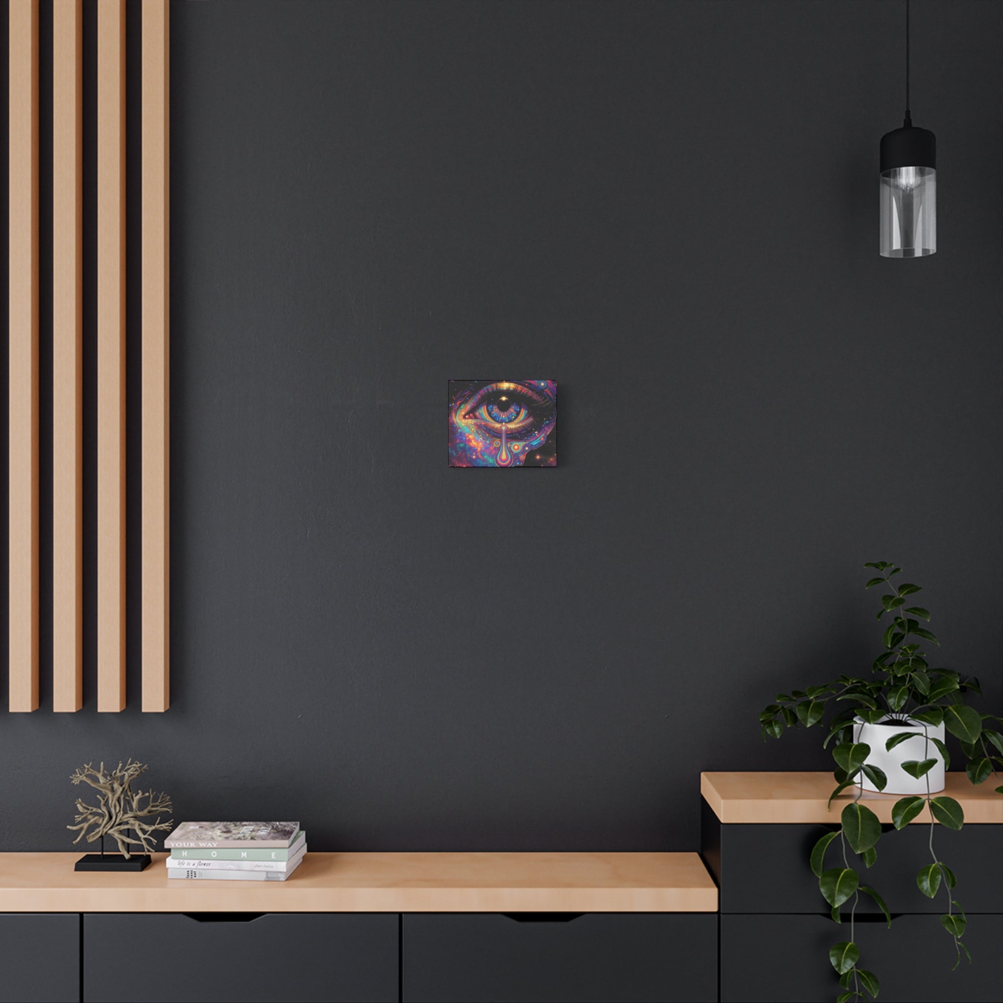 Psychedelic Cosmic Eye Matte Canvas | Trippy Rainbow Galaxy Wall Art/ psychedelic eye wall art
, Stretched, 1.25"